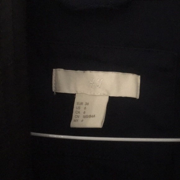 NWOT H&M DARK BLUE AND BLACK BLAZER - Picture 4 of 8